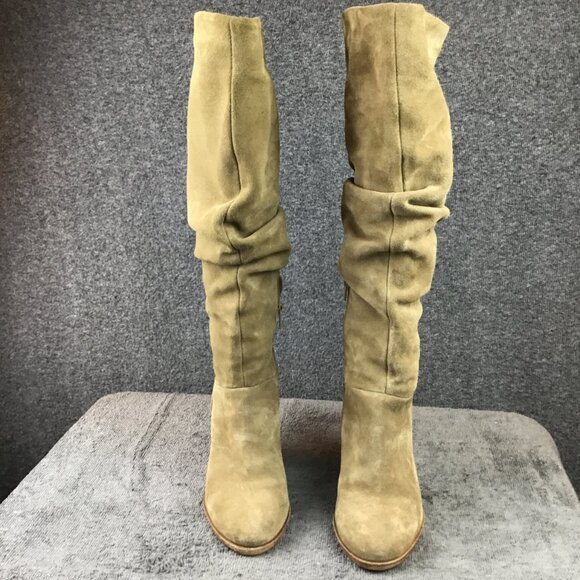 Steve Madden Nevada Suede Leather Slough Boots in Sand Sz 7B - Picture 3 of 12